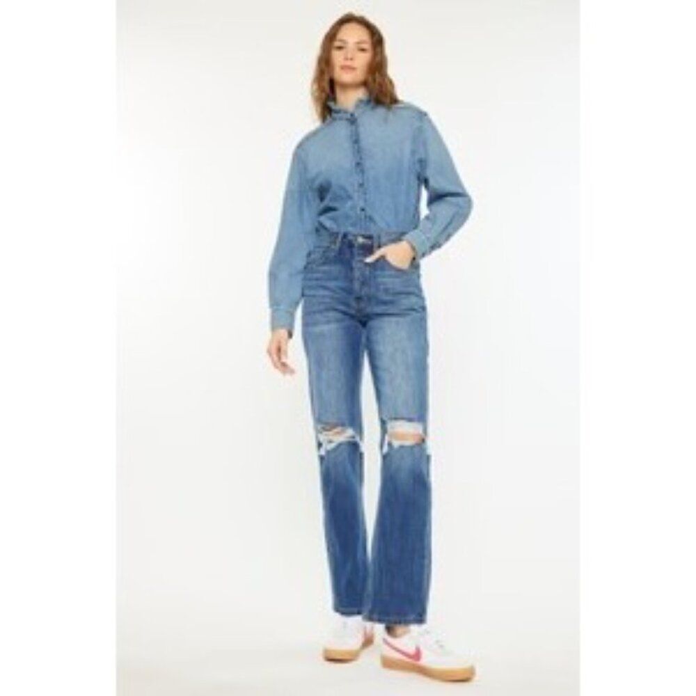 Kancan Dixon Ultra‎ High Rise 90's Boyfriend Jeans Size 11/30 - Picture 12 of 14
